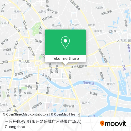 三只松鼠·投食(永旺梦乐城广州番禺广场店) map