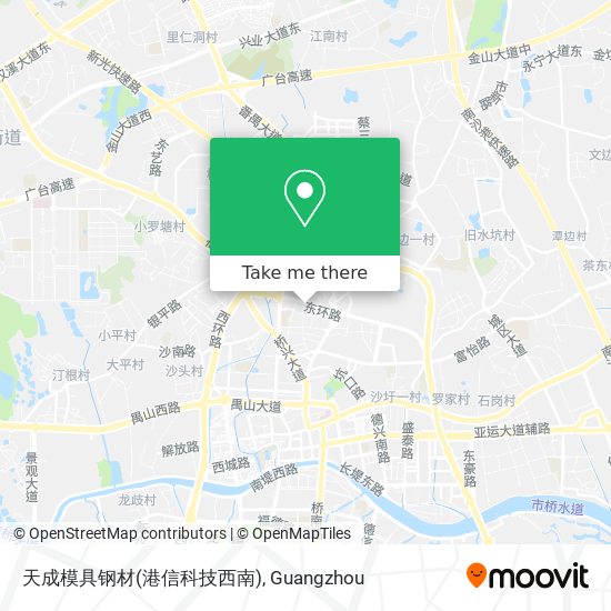 天成模具钢材(港信科技西南) map