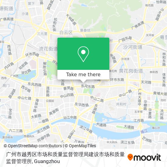 广州市越秀区市场和质量监督管理局建设市场和质量监督管理所 map
