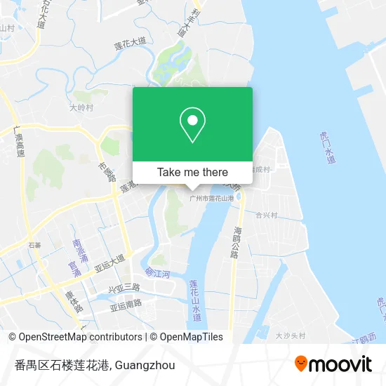 番禺区石楼莲花港 map