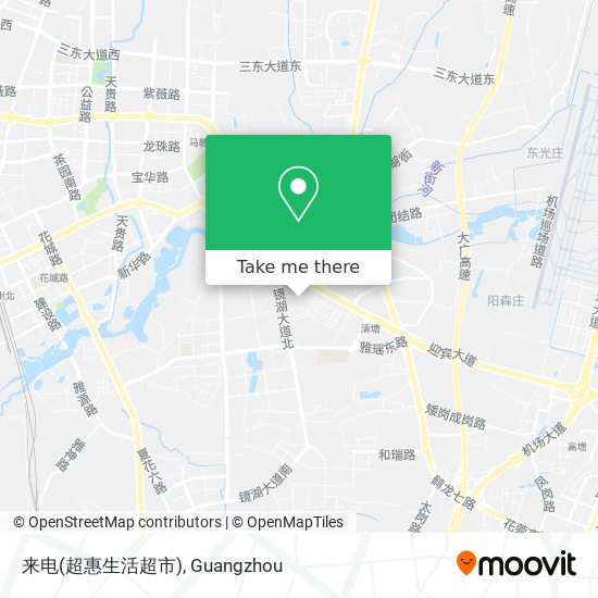 来电(超惠生活超市) map