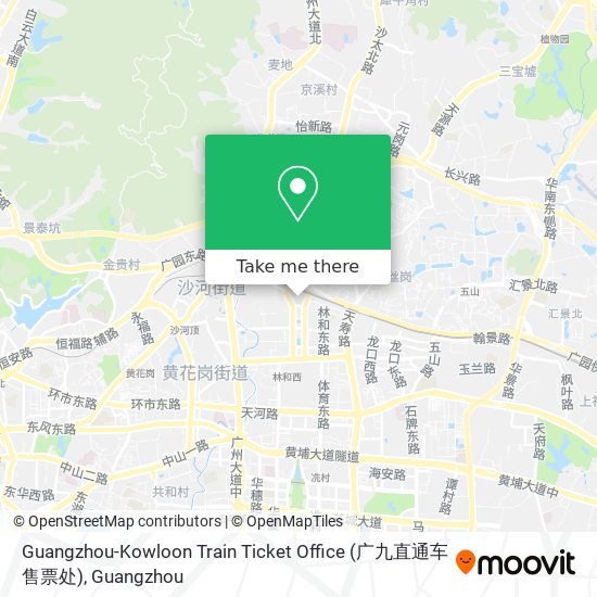 Guangzhou-Kowloon Train Ticket Office (广九直通车售票处) map