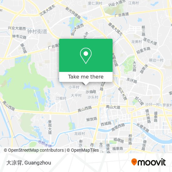 大凉背 map