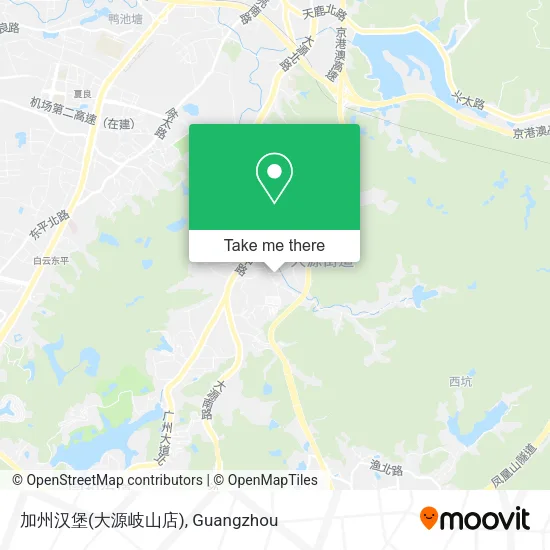 加州汉堡(大源岐山店) map