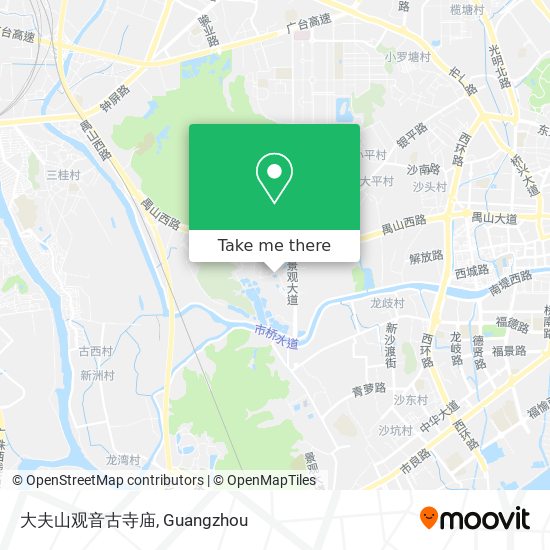 大夫山观音古寺庙 map