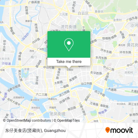 东仔美食店(贤藏街) map
