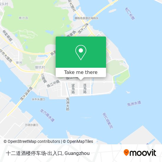 十二道酒楼停车场-出入口 map