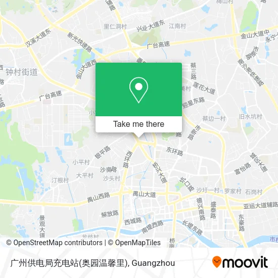 广州供电局充电站(奥园温馨里) map
