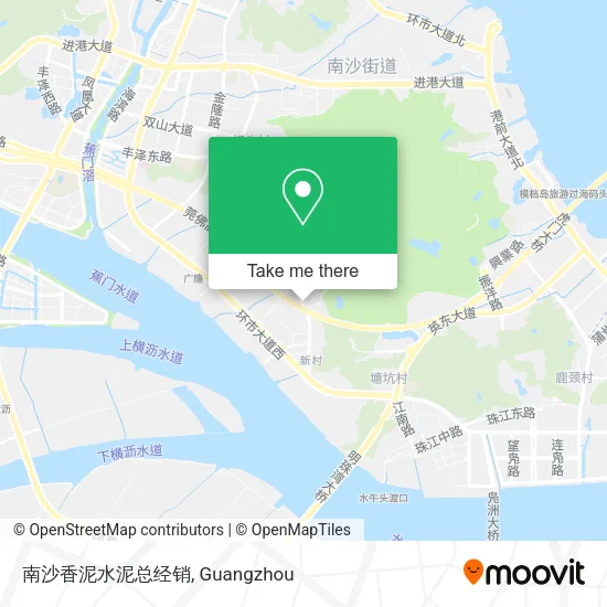 南沙香泥水泥总经销 map