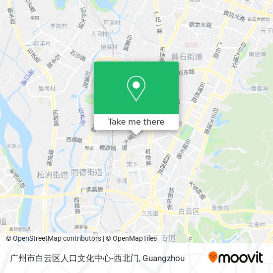 广州市白云区人口文化中心-西北门 map