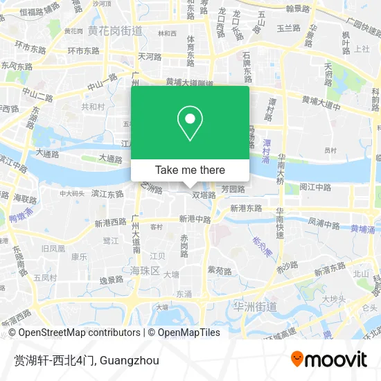 赏湖轩-西北4门 map