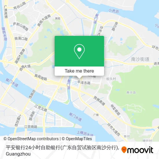 平安银行24小时自助银行(广东自贸试验区南沙分行) map