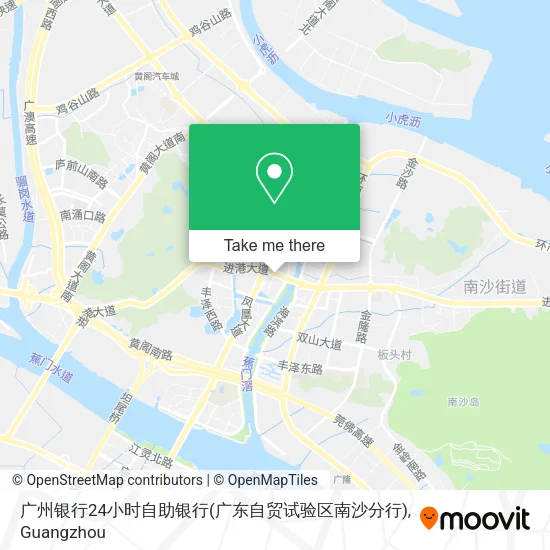 广州银行24小时自助银行(广东自贸试验区南沙分行) map