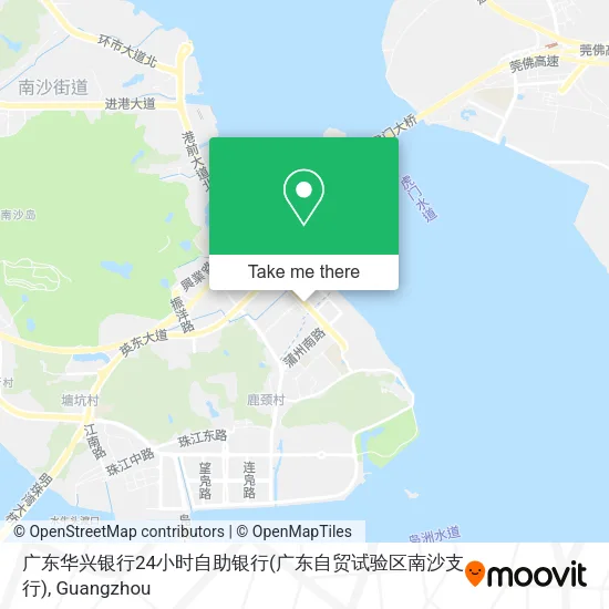 广东华兴银行24小时自助银行(广东自贸试验区南沙支行) map
