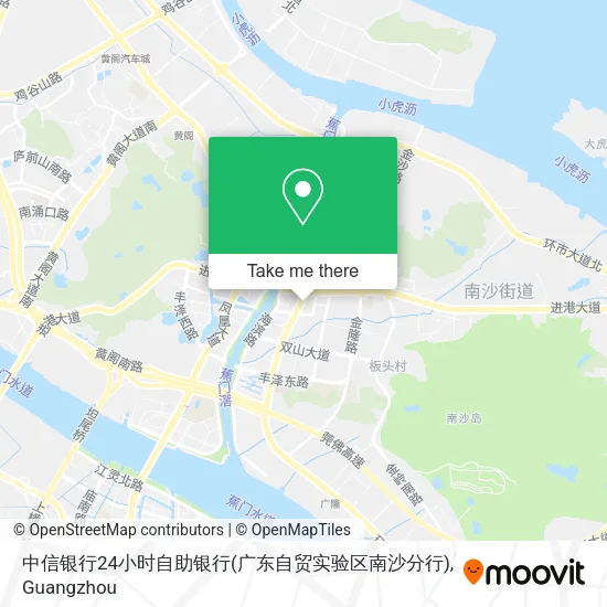 中信银行24小时自助银行(广东自贸实验区南沙分行) map