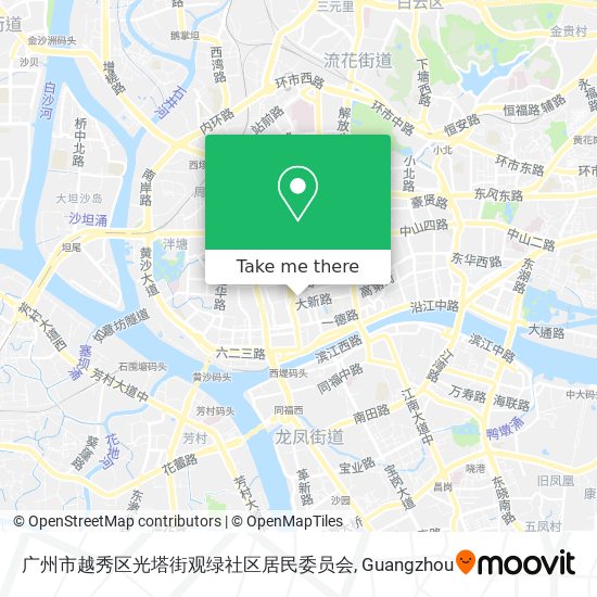 广州市越秀区光塔街观绿社区居民委员会 map
