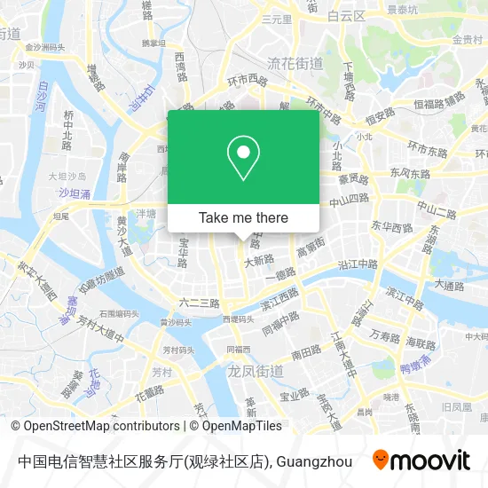 中国电信智慧社区服务厅(观绿社区店) map