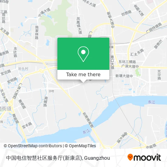 中国电信智慧社区服务厅(新康店) map