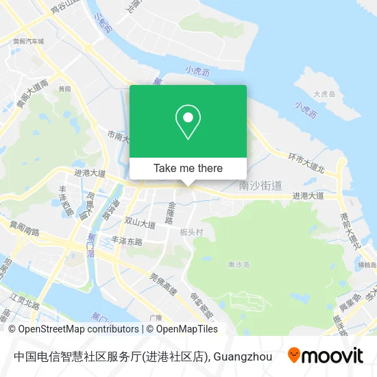 中国电信智慧社区服务厅(进港社区店) map