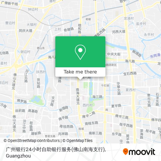 广州银行24小时自助银行服务(佛山南海支行) map