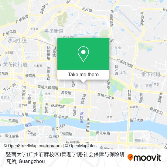 暨南大学(广州石牌校区)管理学院-社会保障与保险研究所 map