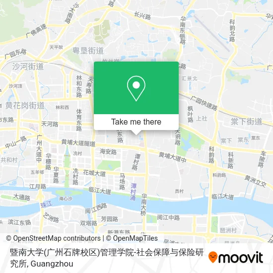 暨南大学(广州石牌校区)管理学院-社会保障与保险研究所 map