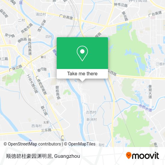 顺德碧桂豪园渊明居 map
