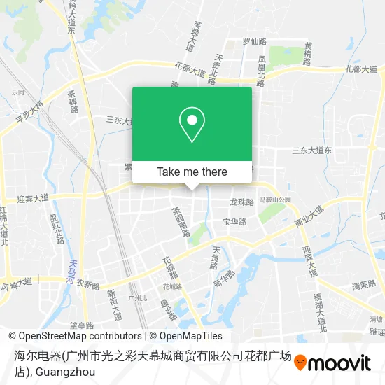 海尔电器(广州市光之彩天幕城商贸有限公司花都广场店) map