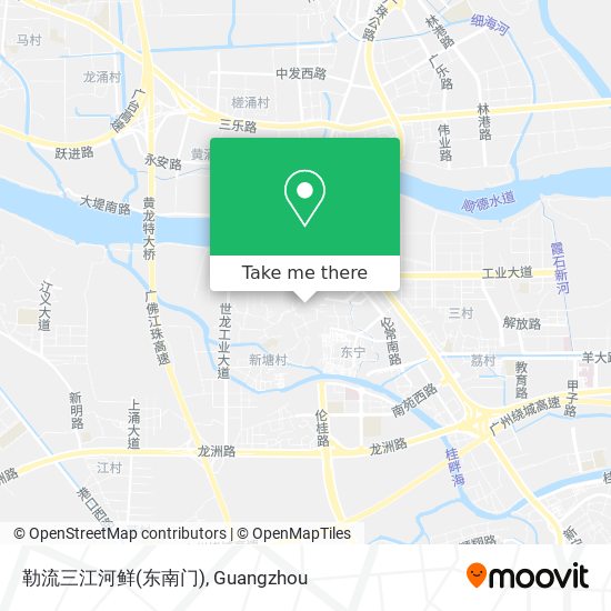勒流三江河鲜(东南门) map