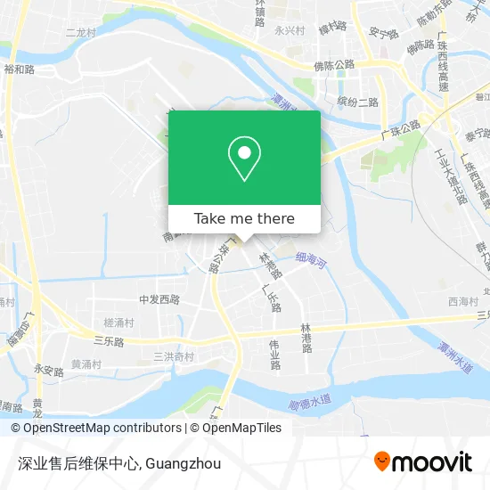 深业售后维保中心 map
