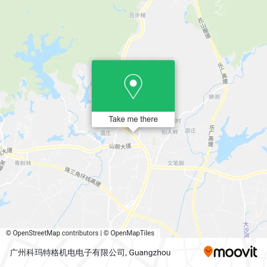 广州科玛特格机电电子有限公司 map