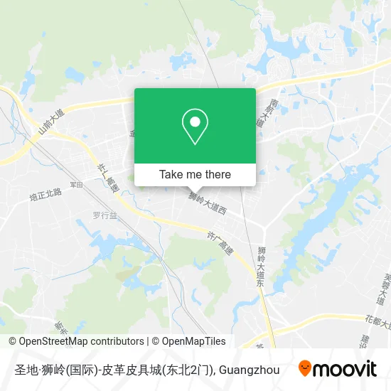 圣地·狮岭(国际)-皮革皮具城(东北2门) map