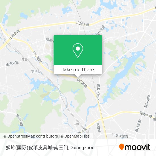狮岭(国际)皮革皮具城-南三门 map