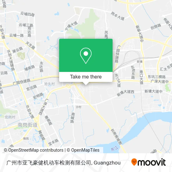 广州市亚飞豪健机动车检测有限公司 map
