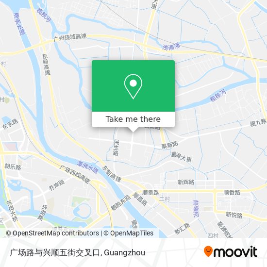 广场路与兴顺五街交叉口 map