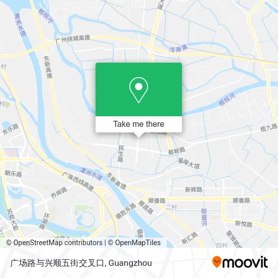 广场路与兴顺五街交叉口 map