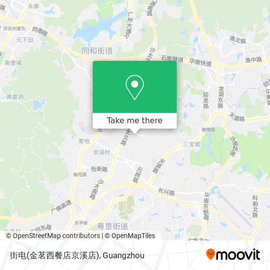 街电(金茗西餐店京溪店) map