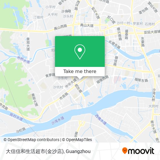 大信信和生活超市(金沙店) map