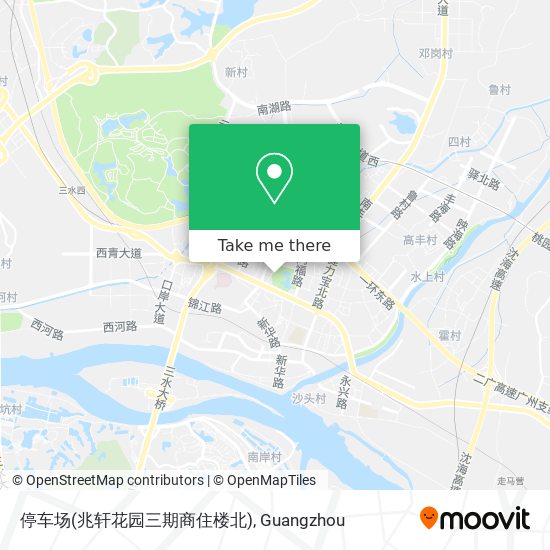 停车场(兆轩花园三期商住楼北) map