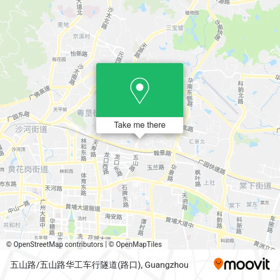 五山路/五山路华工车行隧道(路口) map