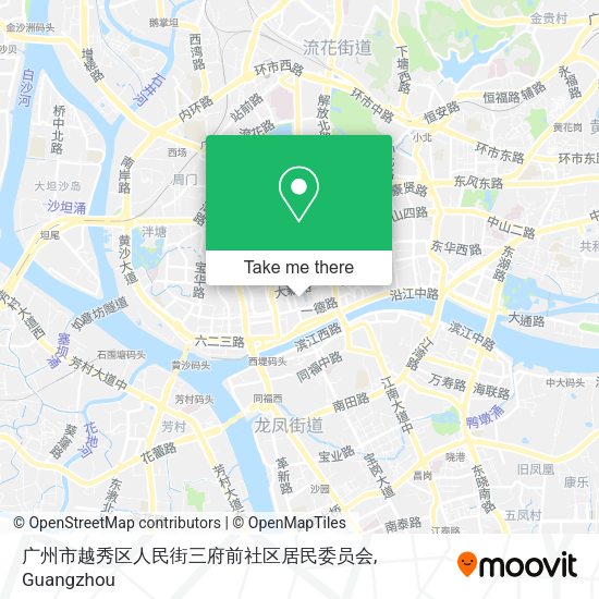 广州市越秀区人民街三府前社区居民委员会 map