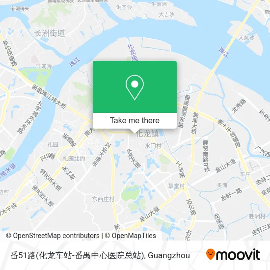 番51路(化龙车站-番禺中心医院总站) map