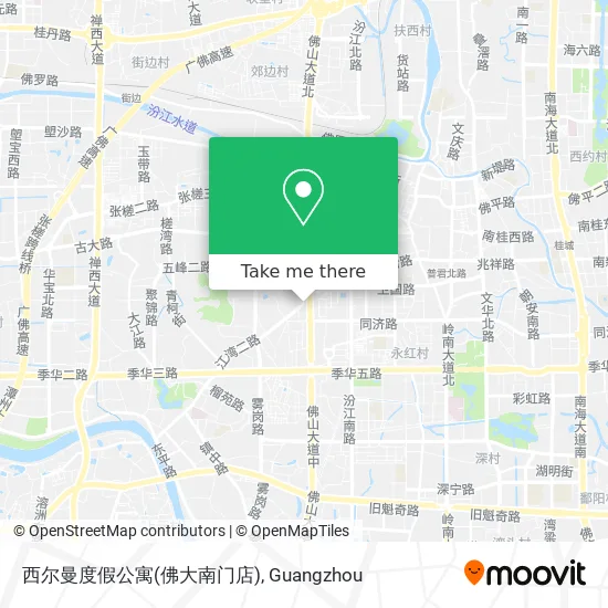 西尔曼度假公寓(佛大南门店) map