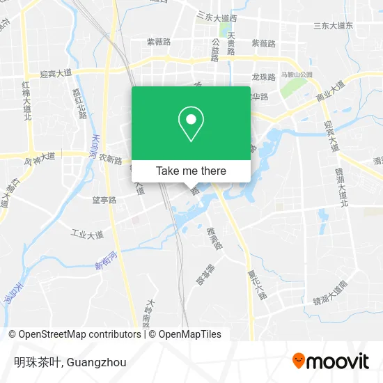 明珠茶叶 map
