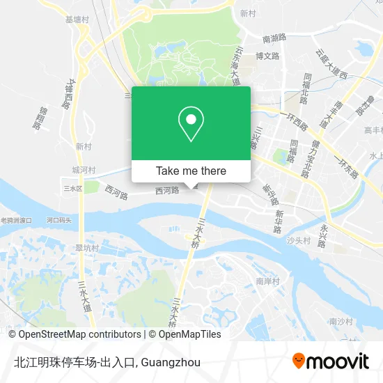 北江明珠停车场-出入口 map
