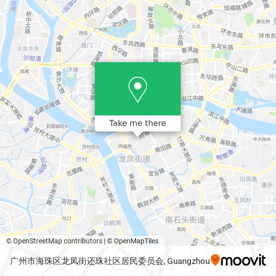 广州市海珠区龙凤街还珠社区居民委员会 map