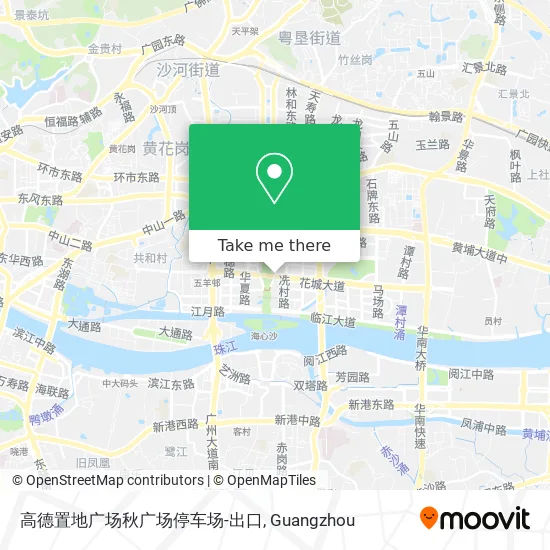 高德置地广场秋广场停车场-出口 map