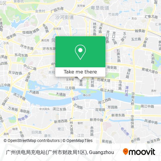 广州供电局充电站(广州市财政局1区) map