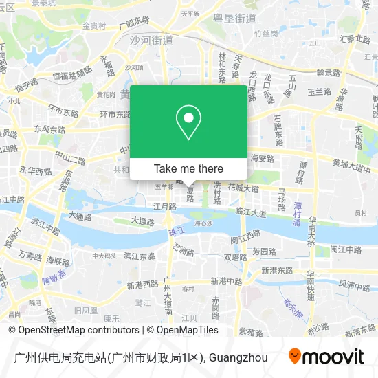 广州供电局充电站(广州市财政局1区) map
