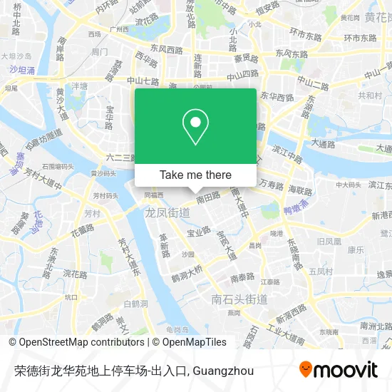 荣德街龙华苑地上停车场-出入口 map